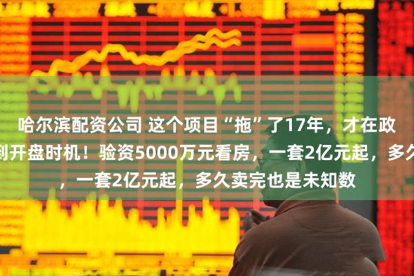哈尔滨配资公司 这个项目“拖”了17年，才在政策松动缝隙里找到开盘时机！验资5000万元看房，一套2亿元起，多久卖完也是未知数